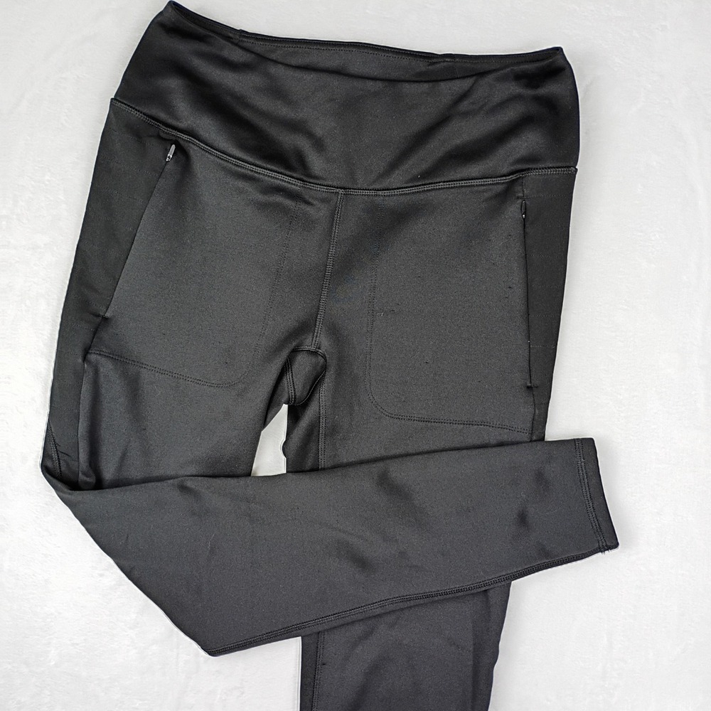 Spyder‎ Active Womens Black Performance Leggings Zipper Pockets Size M